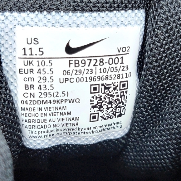 Nike Men\'s Size 11.5 Force Trout 9 Keystone Black Baseball Cleats FB9728-001 New main image 6